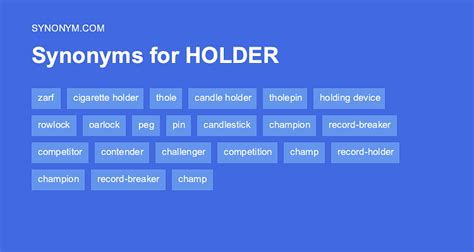 holders synonym